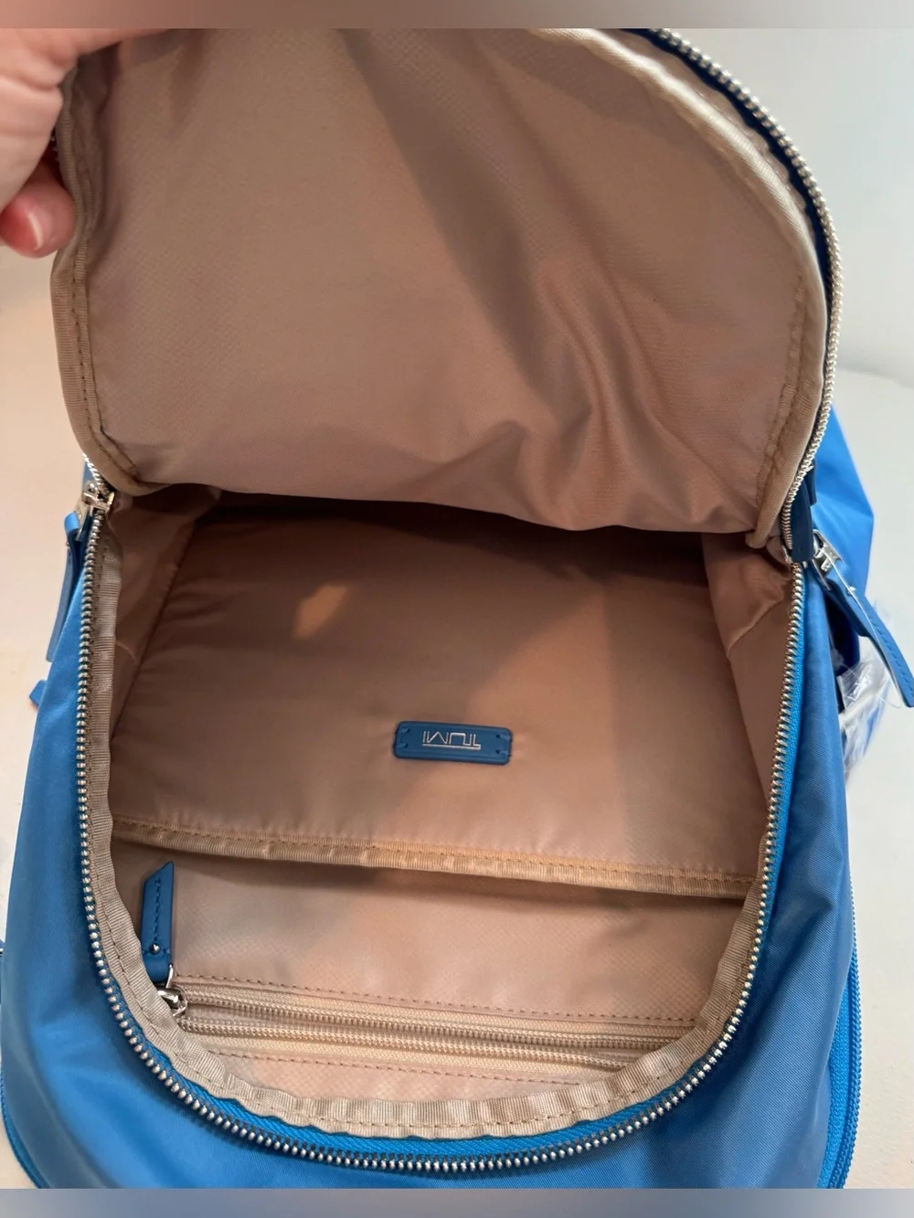 Tumi Voyageur Daniella Small Backpack in Bright Blue Nylon